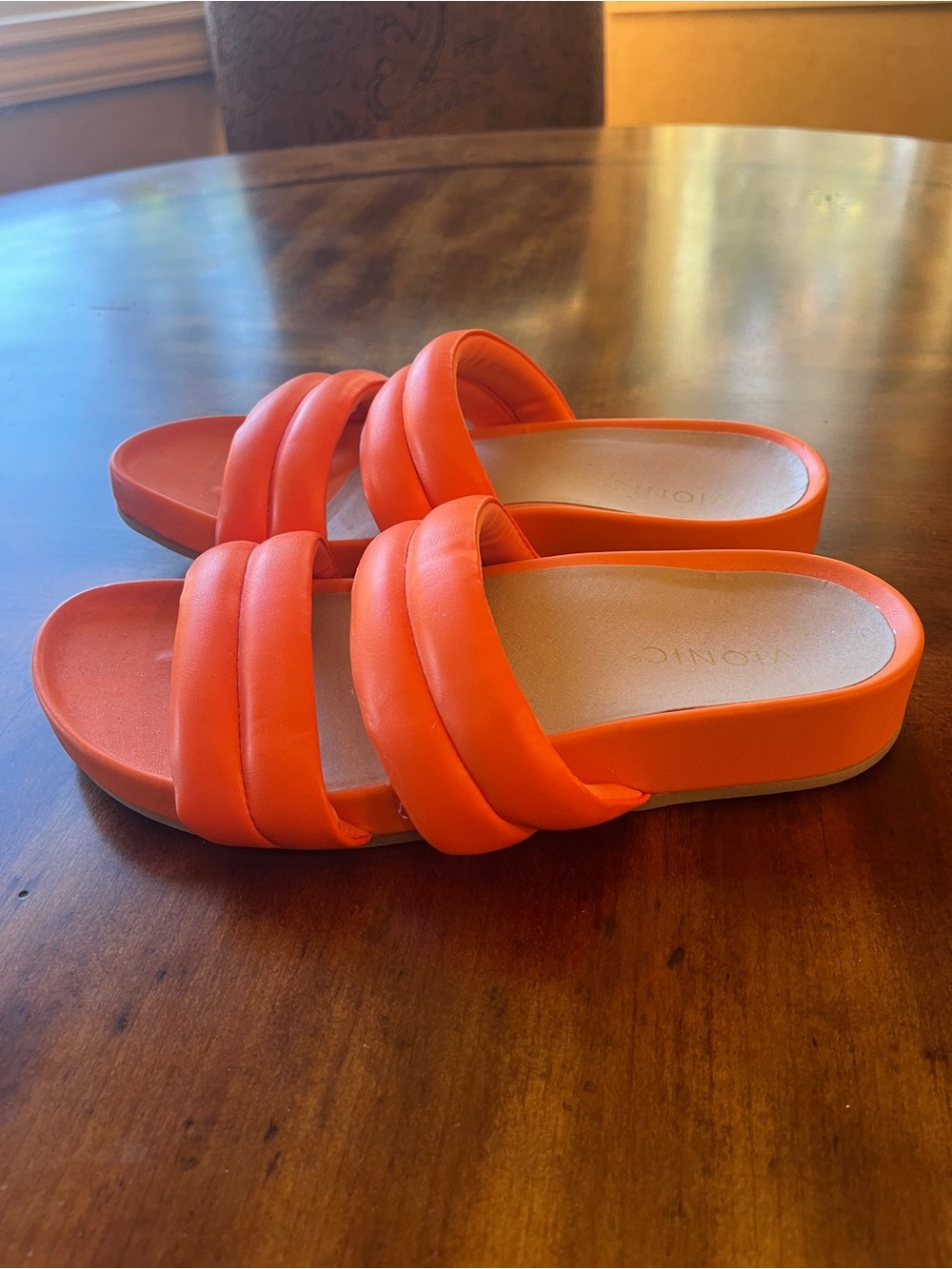Vionic Orange Women's Padded Slide Sandals